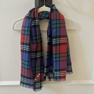 Coach Multicolor Plaid Scarf
